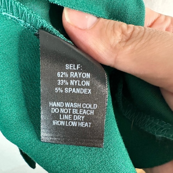 LULU’S Cumulonimbus Clouds Green Skater L Midi scoop neck scalloped hem Dress - Picture 11 of 15